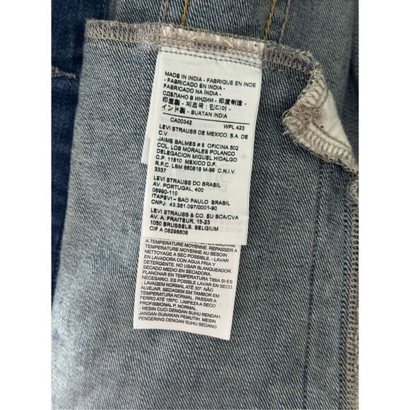 Levi’s Denim Vintage 1980’s Trucker Jacket Women’s Size Large - Picture 10 of 10